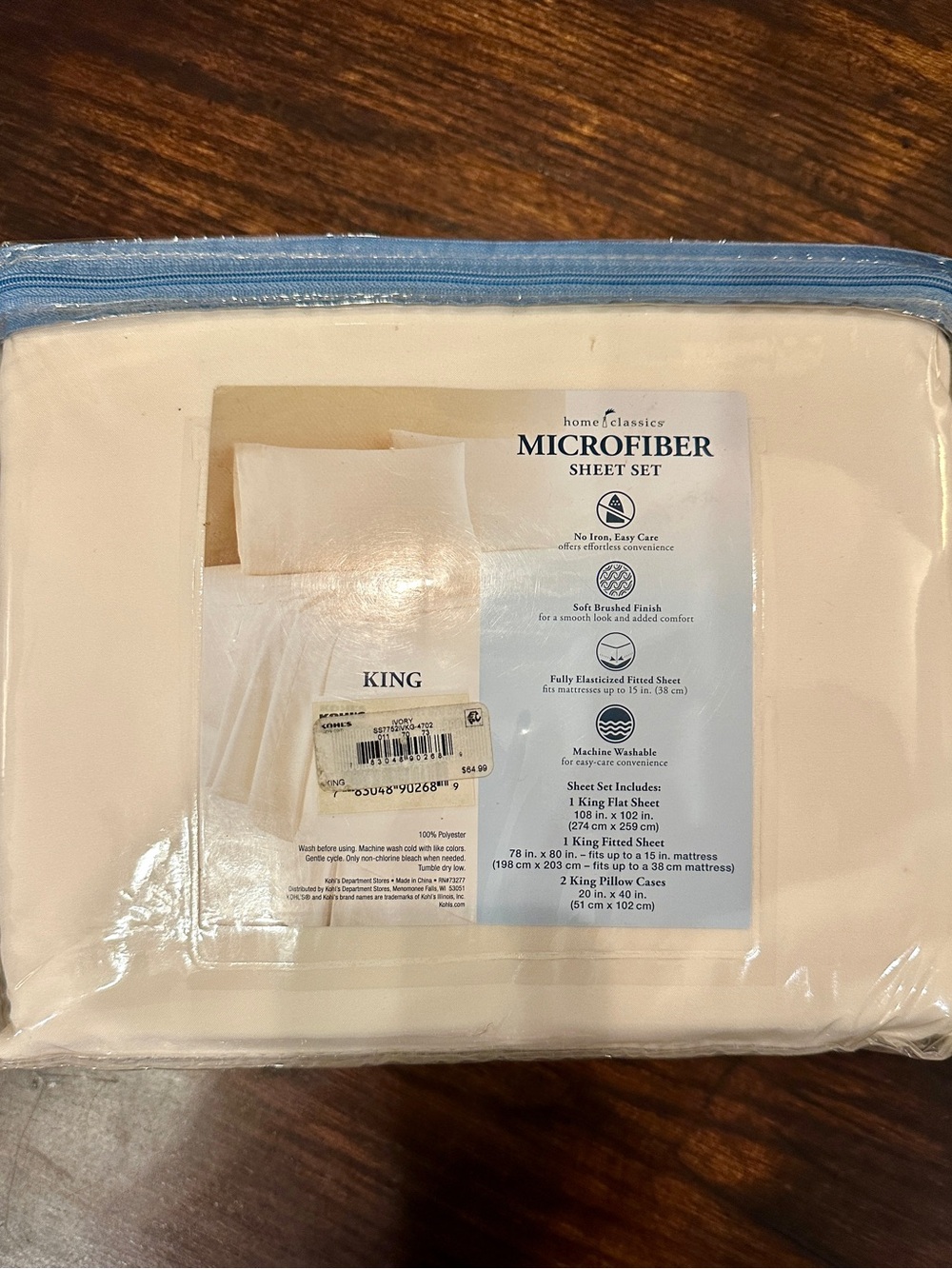 4pc Microfiber Sheet Set - Picture 2 of 2